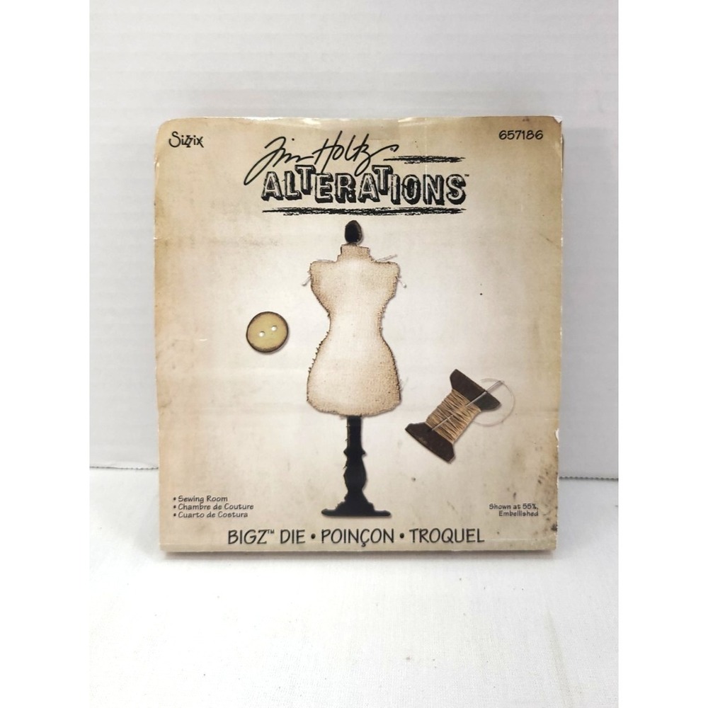 Sizzix Bigz Die Tim Holtz Alterations Sewing Room 657186